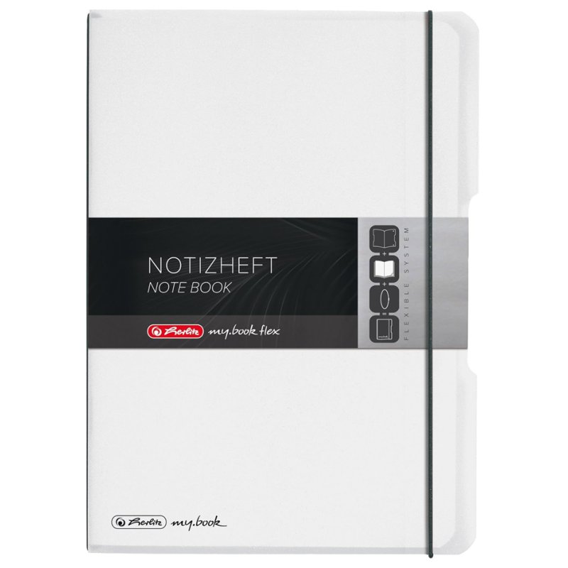 herlitz carnet my.book flex, A4, couverture PP, noir