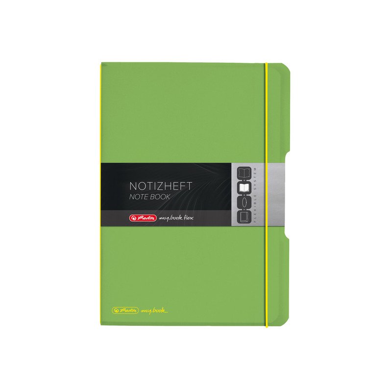 herlitz carnet my.book flex, A4, couverture PP, noir