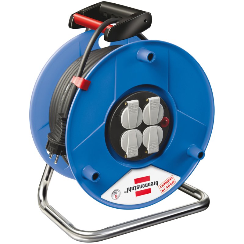 brennenstuhl kabelhaspel Garant Export, 50 m, oververhittingsbeveiliging, blauw