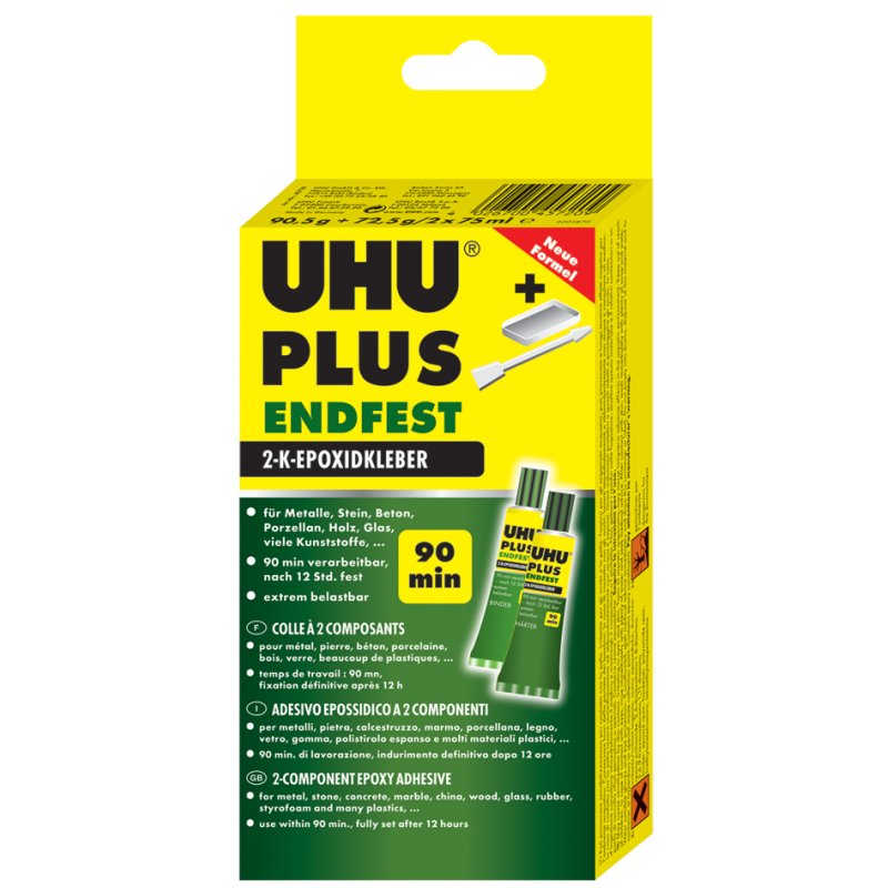 UHU colle 2-composants plus endfest, double seringue, 15 g