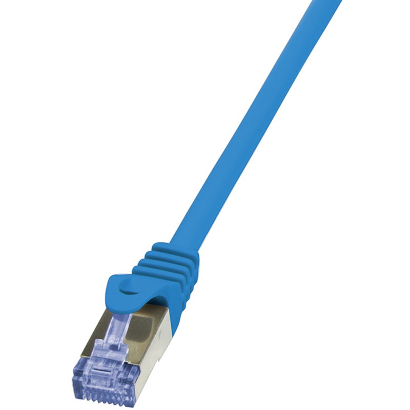 LogiLink Câble réseau professionnel Cat. 6A S/FTP, blanc, 0,25 m