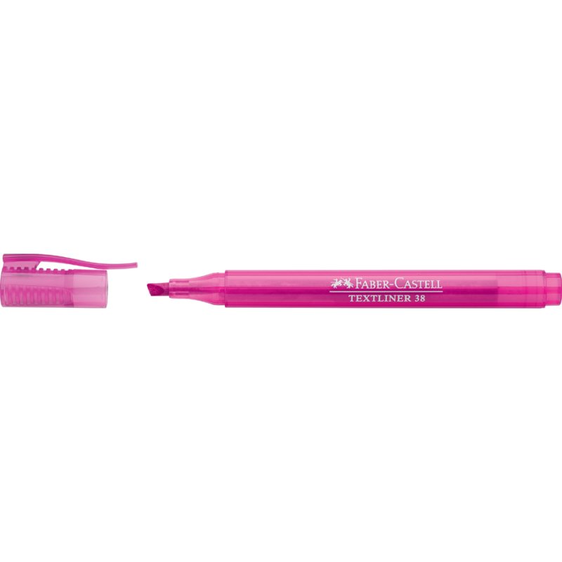 Faber-Castell surlignneur, rouge, 1,0-4,0 mm, pointe biseautée