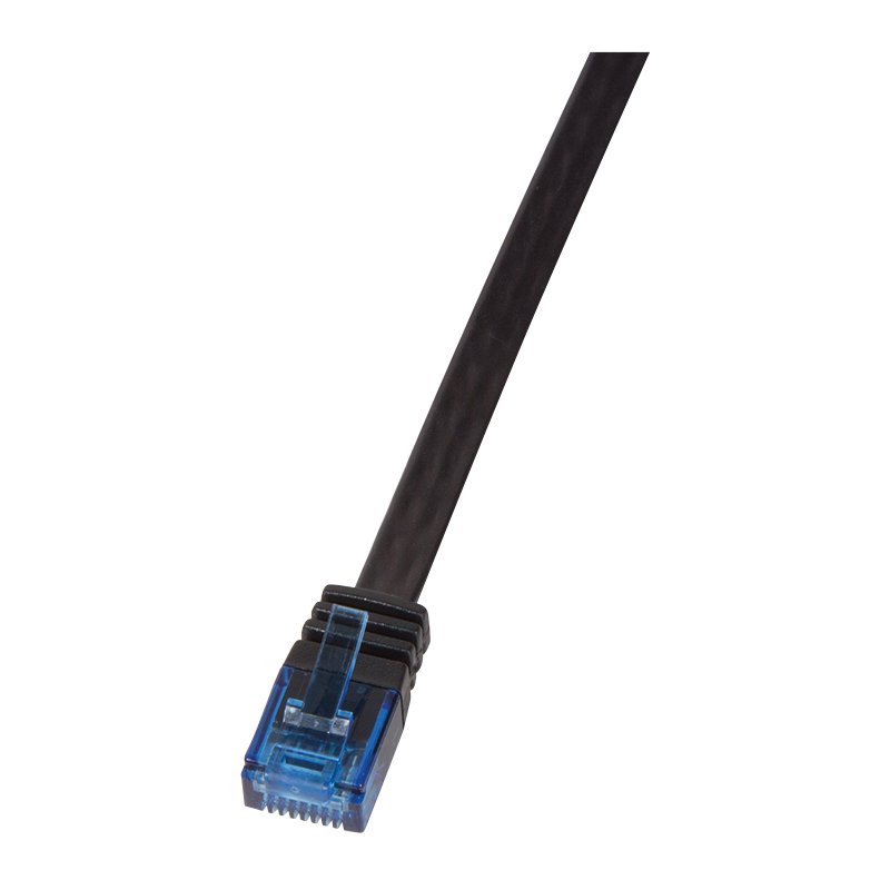 LogiLink Professional câble de brassage UTP Cat 6 plat, blanc, 5,0 m