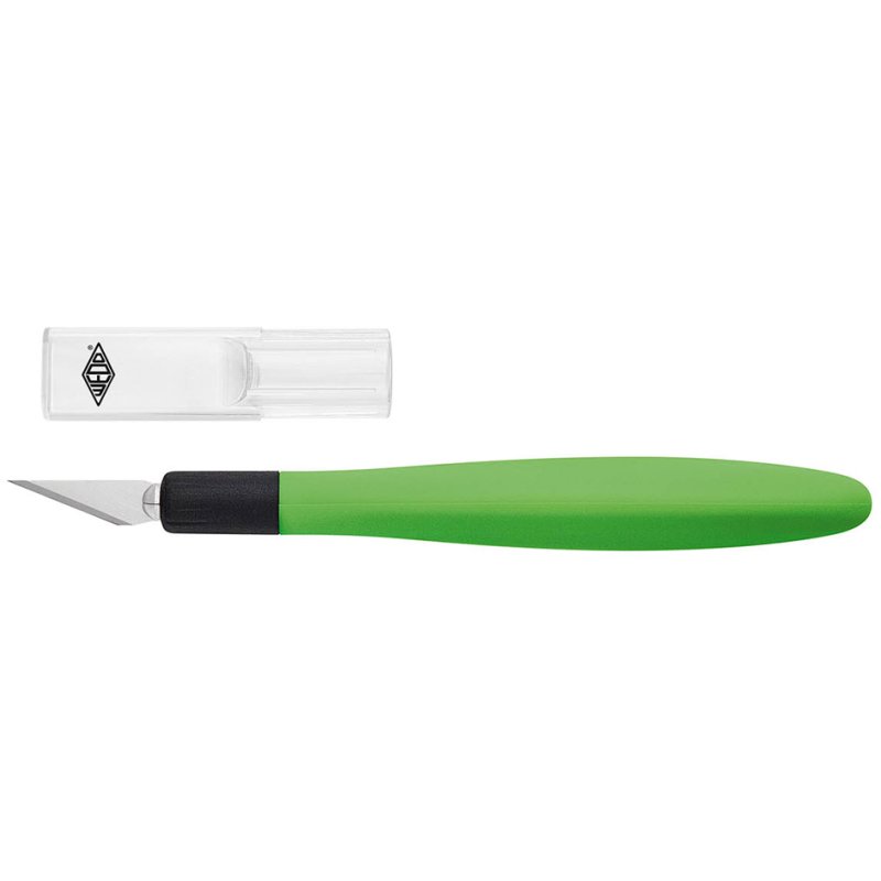 WEDO scalpel Comfortline, vert pomme, 150 mm, avec 5 lames de rechange