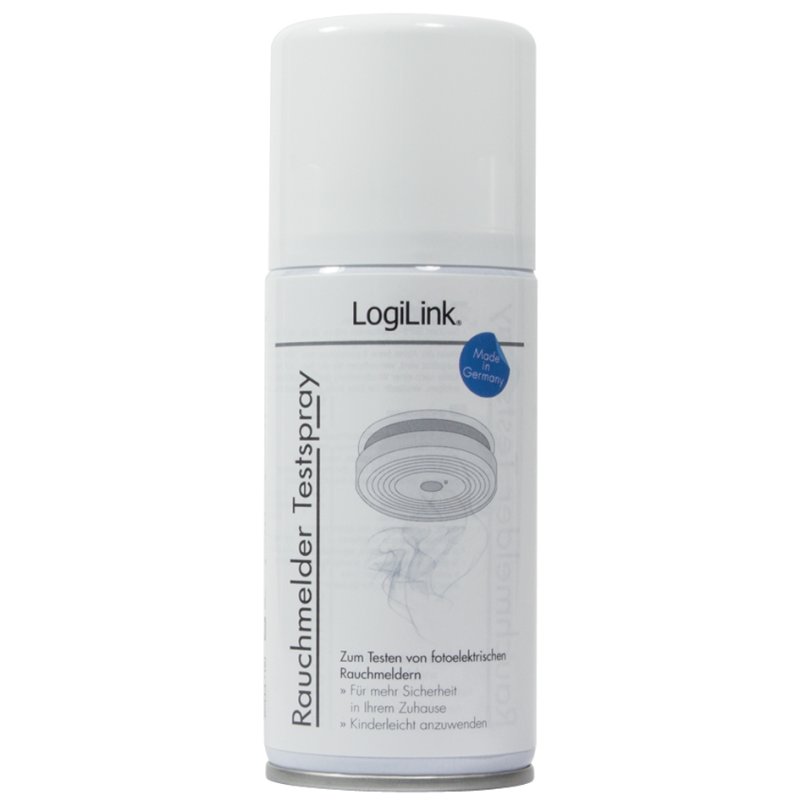 LogiLink smoke detector test spray, 150 ml, 100 uses
