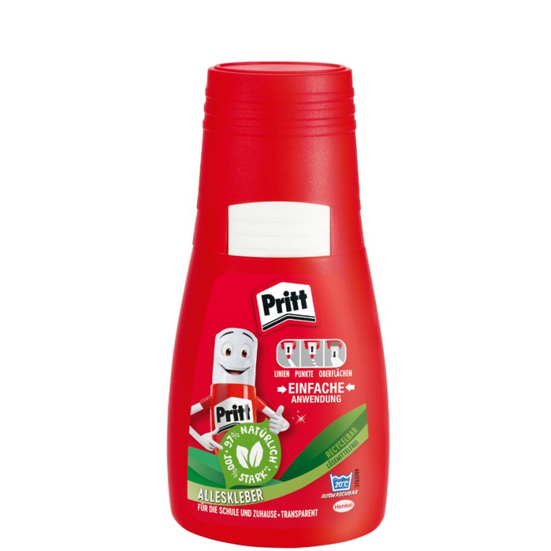 Pritt alleslijm oplosmiddelvrij, transparant, 100 g fles