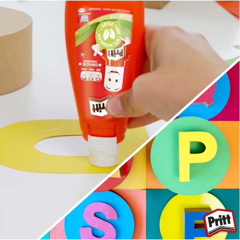 Pritt alleslijm oplosmiddelvrij, transparant, 100 g fles