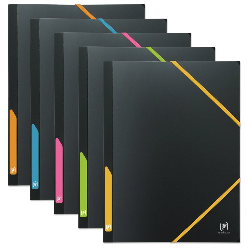 Oxford elastic folder XL A4, PP, up to 180 sheets, bi-colour