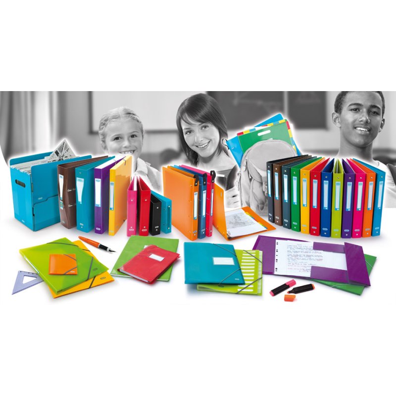Oxford Chemise de Classement School Life, 8 compartiments, A4, onglets transparents