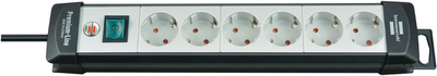 brennenstuhl stekkerdoos Premium-Line, 6-voudig, wit, 3 m kabel