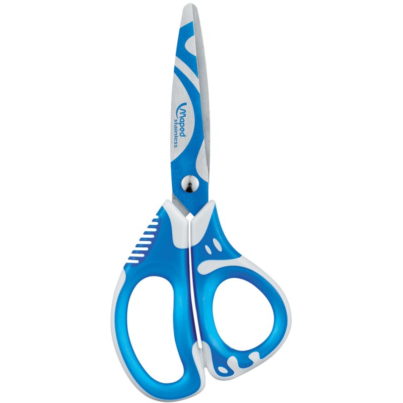 Maped Ciseaux à Bouts Ronds Zenoa Fit, asymétrique, 130 mm, droitier