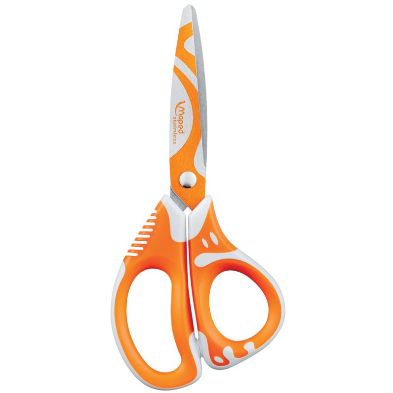 Maped Ciseaux à Bouts Ronds Zenoa Fit, asymétrique, 130 mm, droitier