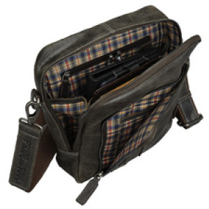 PRIDE&SOUL schoudertas Wretch, leer, bruin, 26×7×27 cm