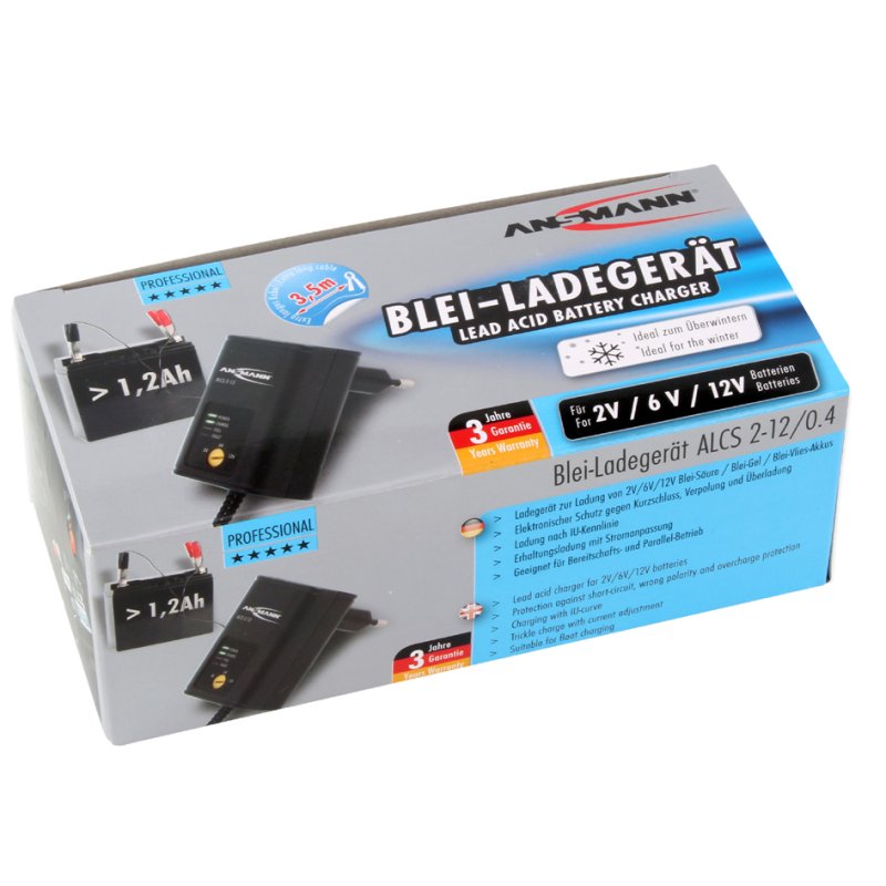 ANSMANN acculader voor auto, 2/6/12 volt, 1,2-40 Ah