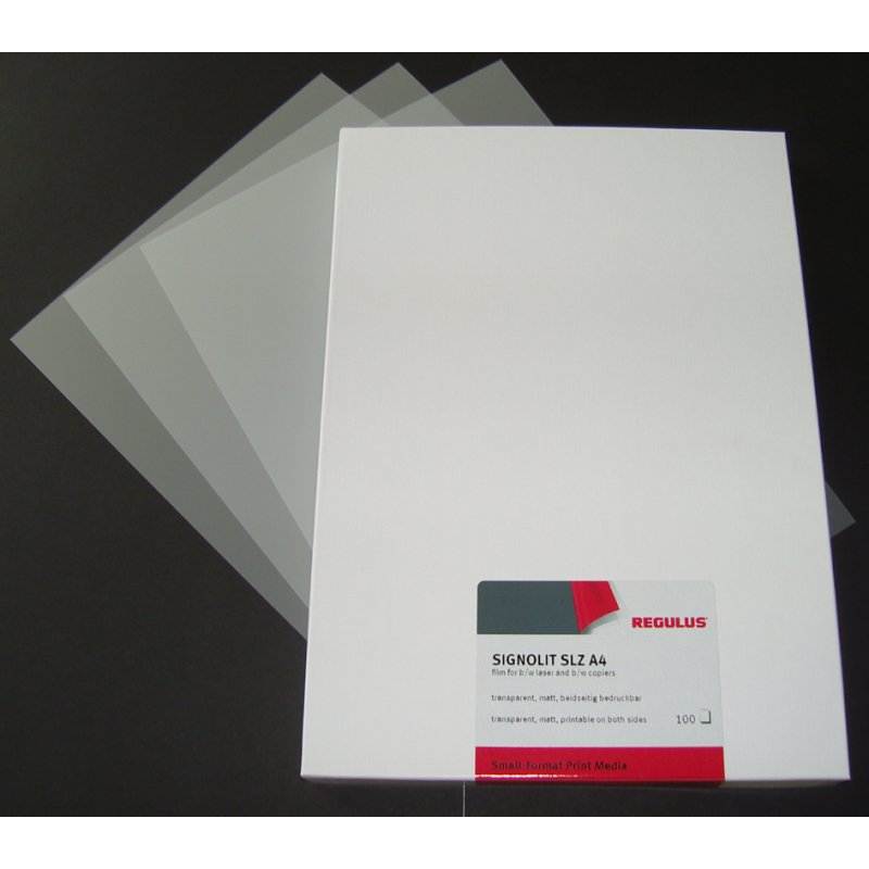 REGULUS film pour imprimante laser SIGNOLIT SLZ, mat, A4, 100 pièces