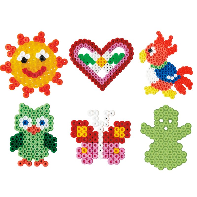 Hama Perles à repasser plateaux midi, rouge, 7000 pièces