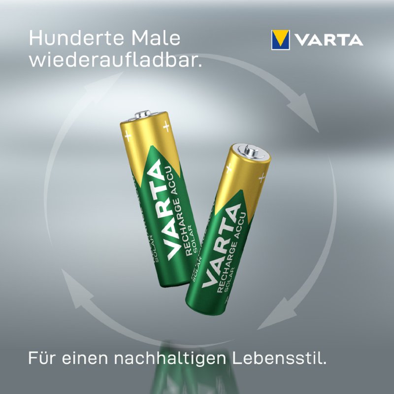 VARTA NiMH oplaadbare batterijen AAA, 550 mAh, 1,2 volt, 2 stuks