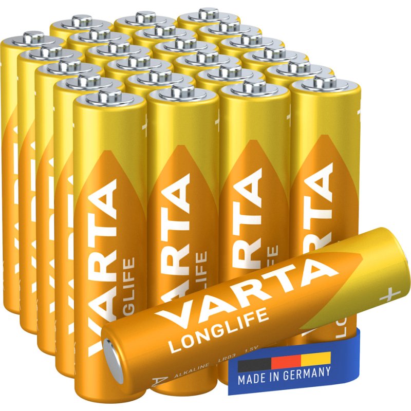 VARTA Alkaline batterijen AAA Longlife Big Box, 1,5 volt, 24 stuks