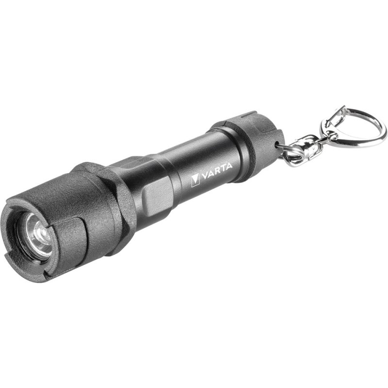 VARTA zaklamp Indestructible Key Chain, zwart, 12 lumen, met AAA batterij