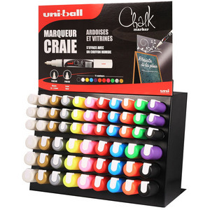 uni-ball krijtmarkers Chalk Display Set, 63 stuks