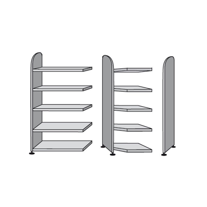 kerkmann Cloison Dante, blanc, 19×325×1900 mm, mélamine résine