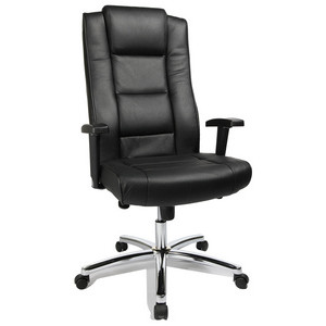 Topstar directiebureaustoel Chairman 10, zwart, leder, 110 kg
