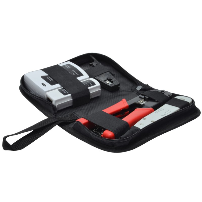 DIGITUS kit d'outils réseau, RJ11/RJ12/RJ45, avec sac de transport