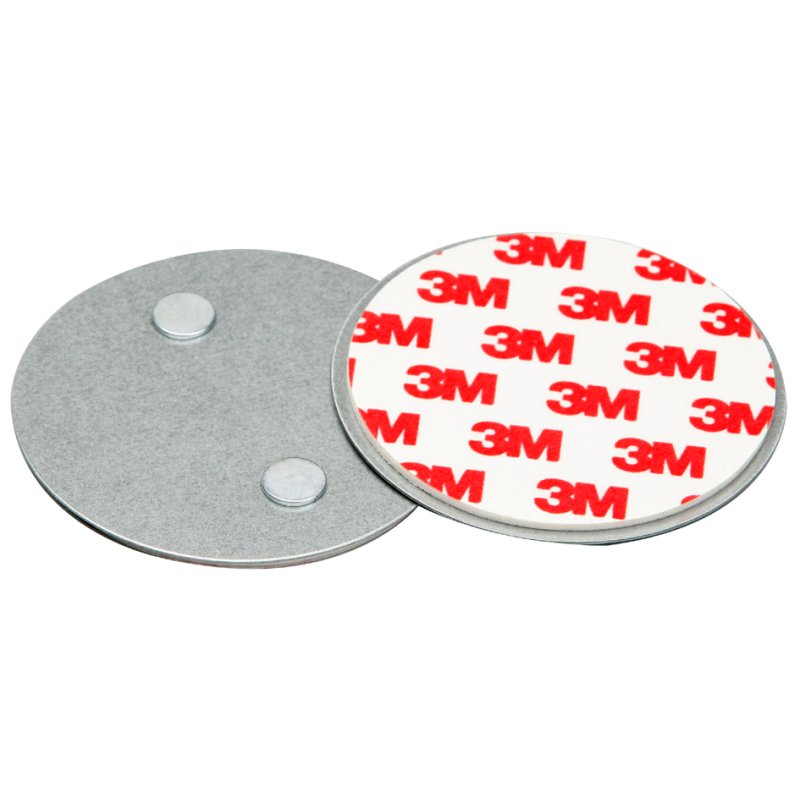uniTEC Elektro support magnétique universel pour détecteurs de fumée, 70 mm, sans perçage
