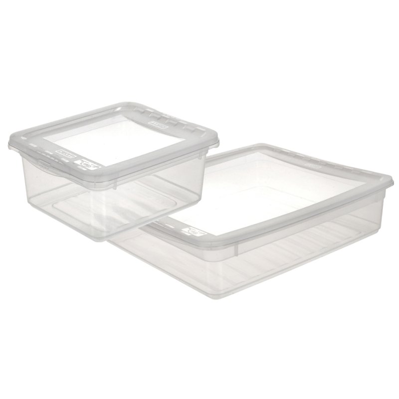 keeeper boîte de rangement bea, 11 litres, transparent, 39×26,5×14 cm