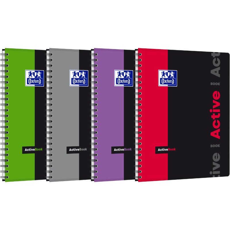 Oxford collegeblok ACTIVEBOOK, A4+, ligné, 80 feuilles