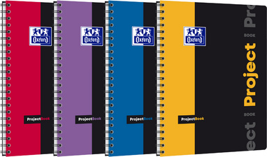 Oxford projectbundel studieschriften A4+, geruit, 100 vel, 4-voudig geperforeerd