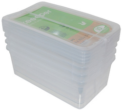 keeeper opbergboxenset Bea, 3 stuks, 11 liter, kunststof