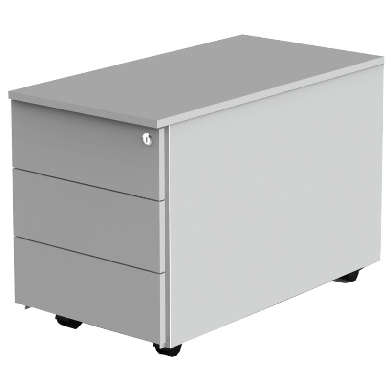 Kerkmann caisson roulant, 3 tiroirs, blanc, 420×800×540 mm