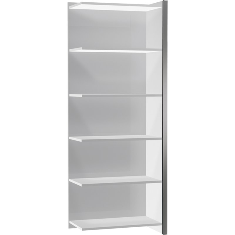 kerkmann ensemble portes battantes, verrouillable, gris clair, 76×176 cm