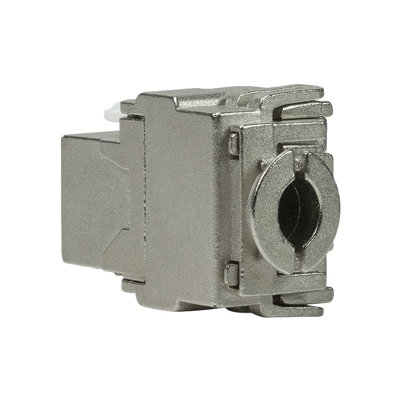 LogiLink Keystone Mo connection module, tool-free, grey, 500 MHz