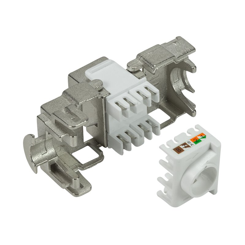 LogiLink Keystone Mo connection module, tool-free, grey, 500 MHz