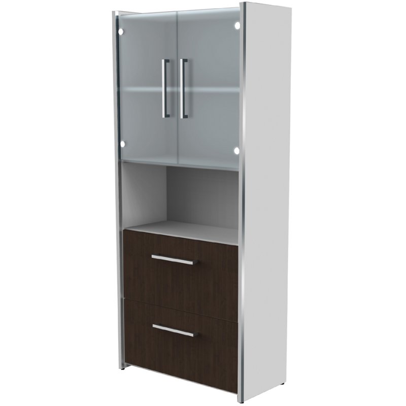 kerkmann ensemble de portes AVETO, verrouillable, gris clair, 76×70 cm