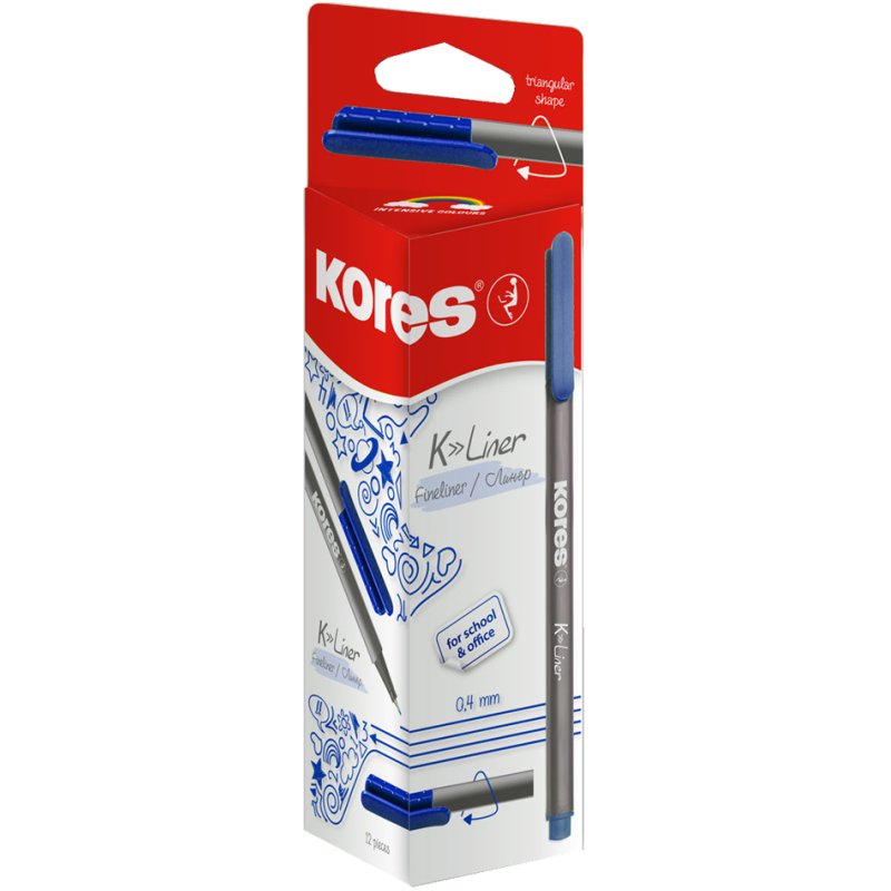 Kores fineliner K-Liner, 0,4 mm, vert