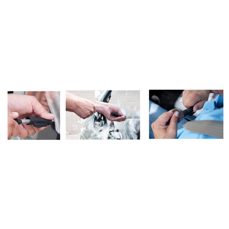 LEINA-WERKE marteau de secours ResQPen, noir, 3 fonctions