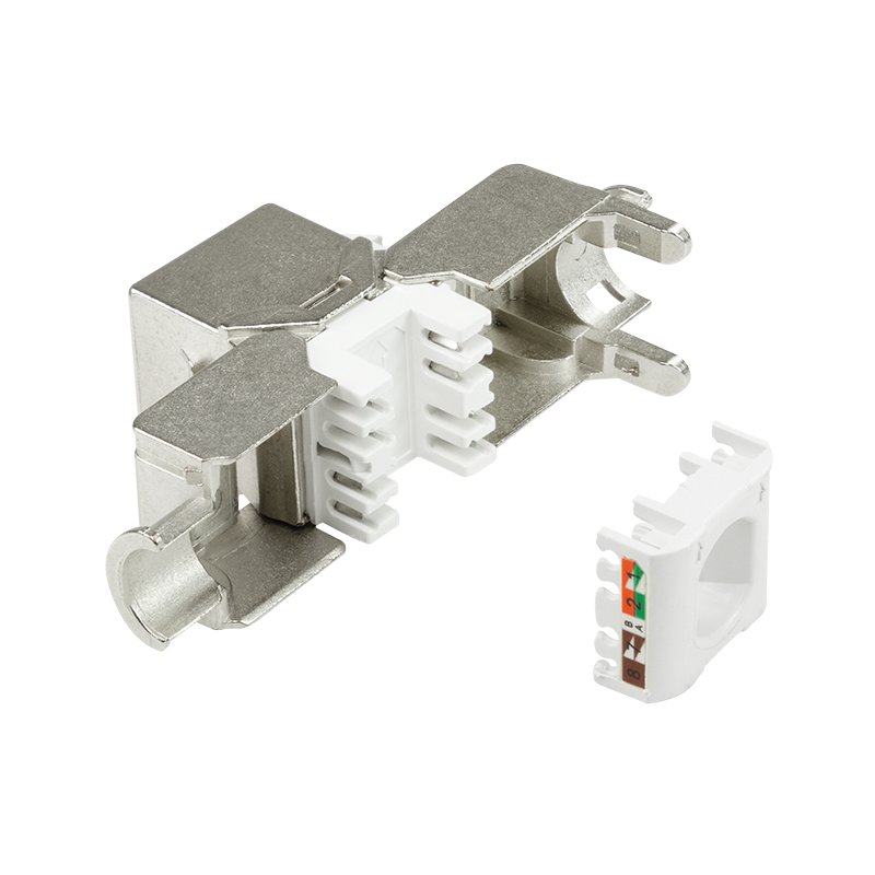 LogiLink Module de raccordement Professional Cat.6A classe EA, gris, blindé