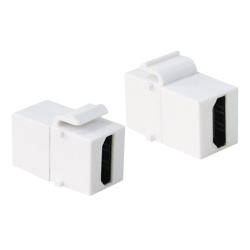 LogiLink Professional connecteur de couplage HDMI modulaire, blanc, keystone, contacts dorés
