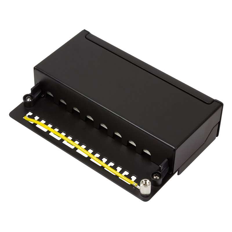 LogiLink Panneau de brassage professionnel Cat. 6A, 12 ports, gris clair