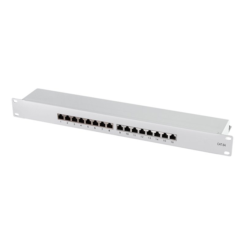 LogiLink Professional 19" panneau de brassage Cat.6A, 24 ports, noir, 1HE