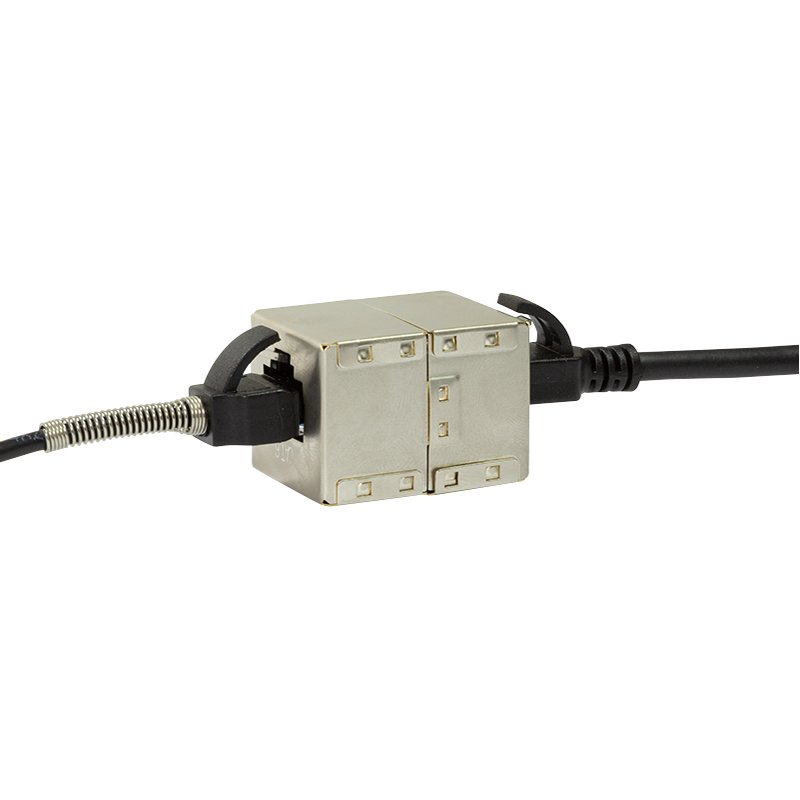 LogiLink RJ45 patch cable coupler, silver, metal