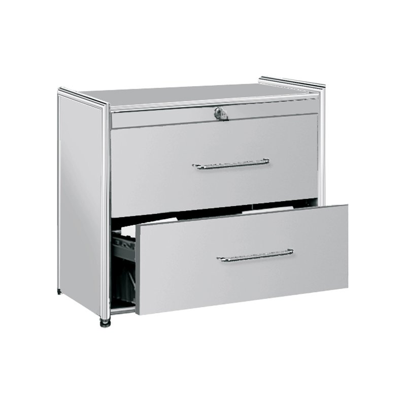 kerkmann classeur à dossiers suspendus ARTLINE, blanc, 470×470×800 mm, 2 tiroirs