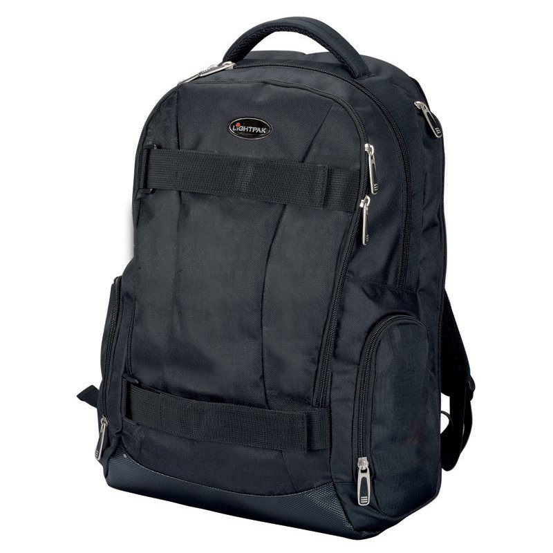 LiGHTPAK rugzak HAWK met laptopvak, zwart, polyester