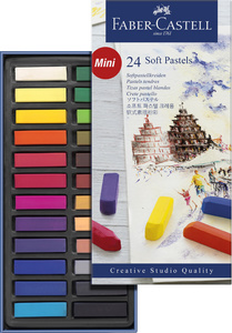 Faber-Castell softpastels Creative Studio, 24 stuks, halve lengte