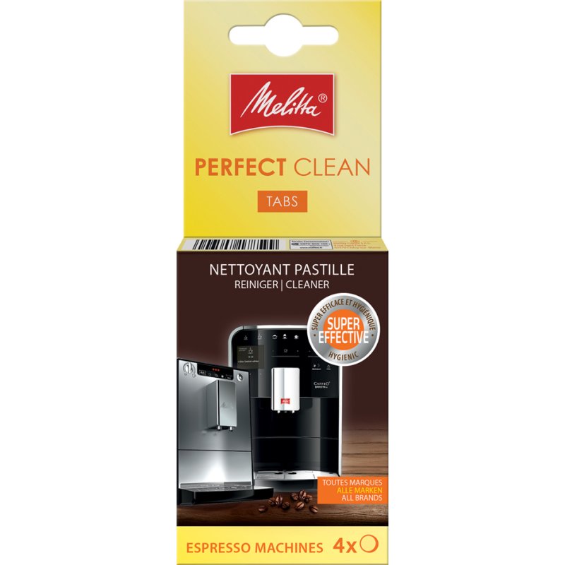 Melitta cleaning tablets Perfect Clean, for fully automatic machines, 4 tablets of 1.8 g each