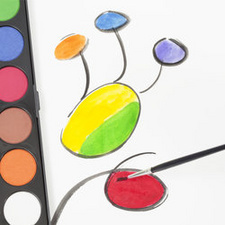 LEFRANC BOURGEOIS aquarelverf doosje, 12 kleuren, met penseel