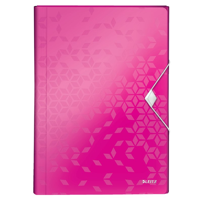 LEITZ WOW chemise à élastiques A4, PP, 6 compartiments, violet